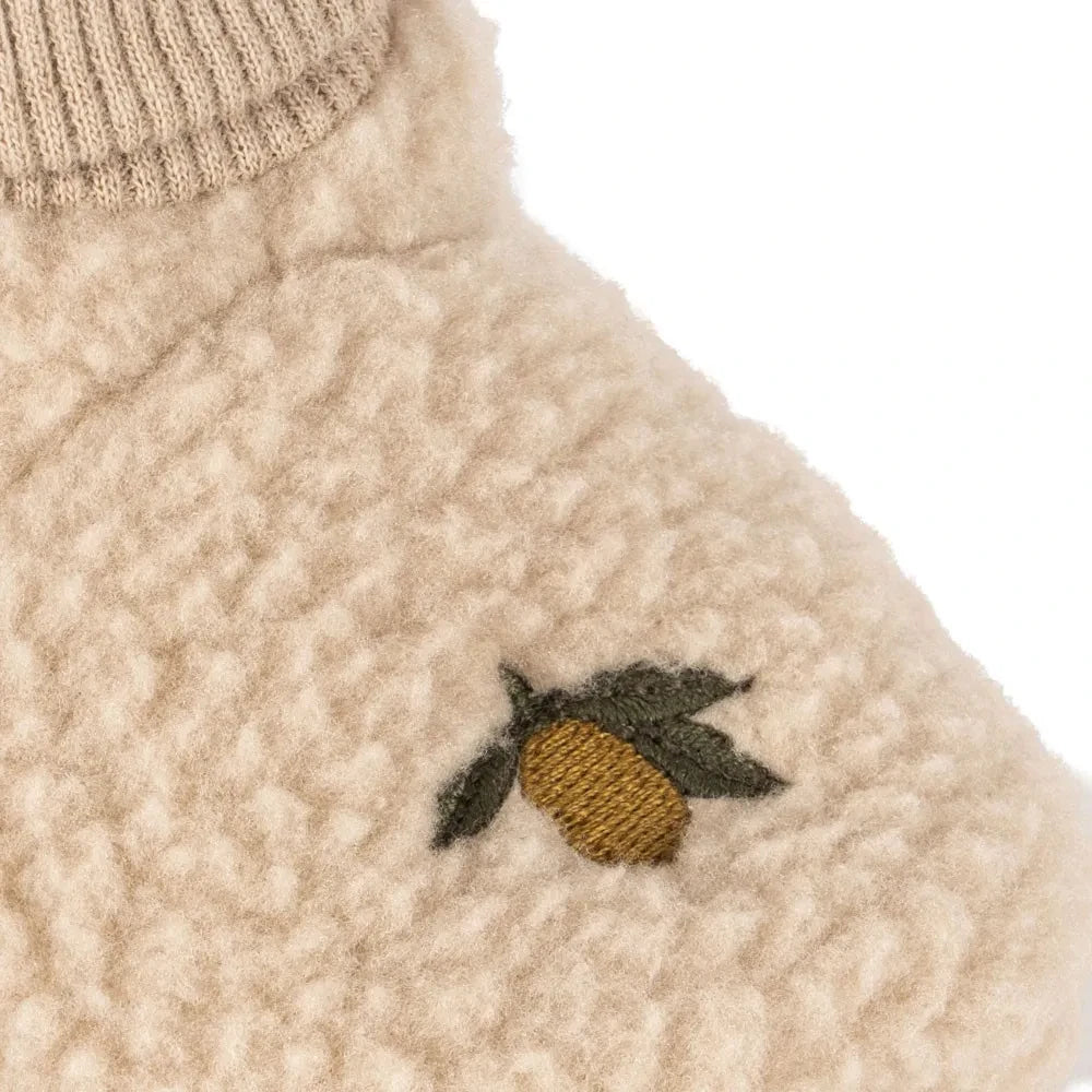 Konges Sløjd - Safa Recycled Fiber Sherpa Slippers | Beige
