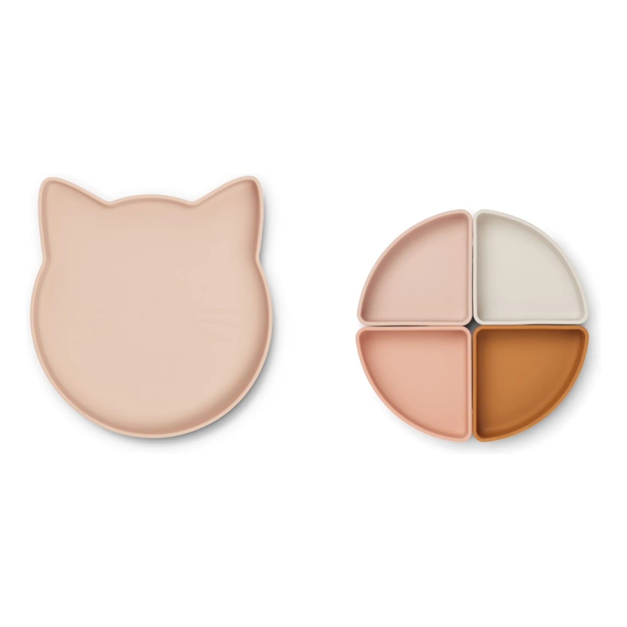 Liewood - Arne Silicone Sectioned Plate | Cat Rose Multi Mix