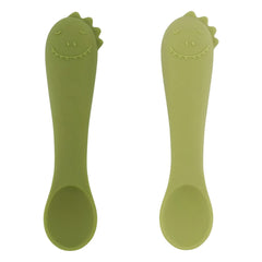 Trixie - Mr. Dino Baby Spoons - Set of 2 | Green