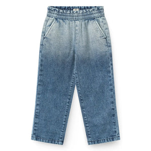 Copenhagen Colors - Organic Cotton Bow-Detail Jean Block Spray | Blue