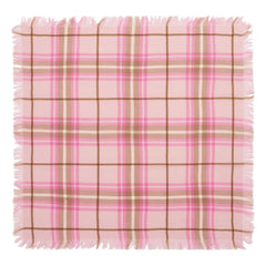 Bompard - Mini Kare Tartan Cashmere Scarf | Cherry Wood