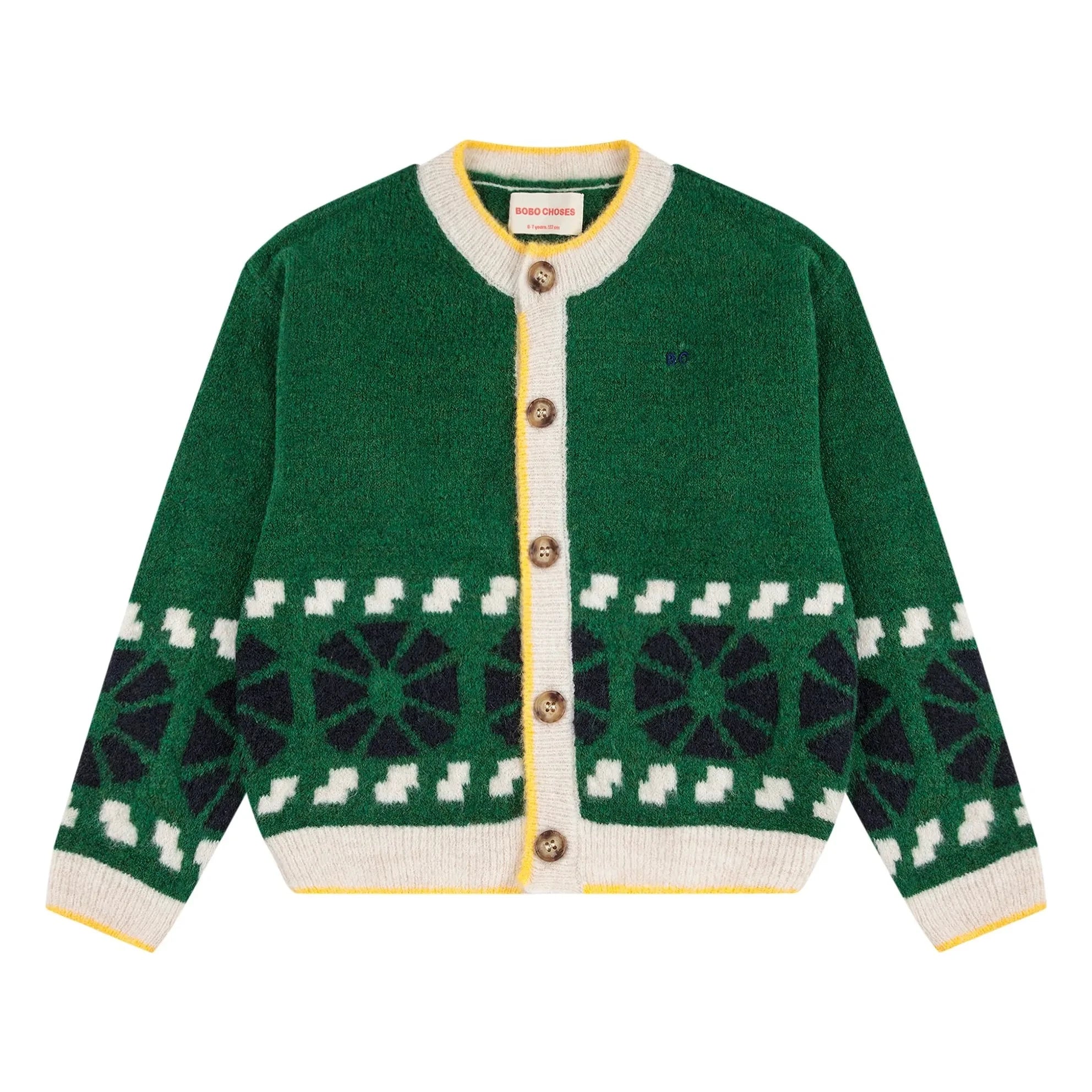 Bobo Choses - Jacquard Wool Vest | Green
