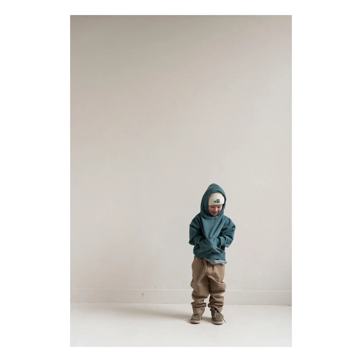 Jenest - Chris Chiné Organic Cotton Hoodie | Peacock Blue