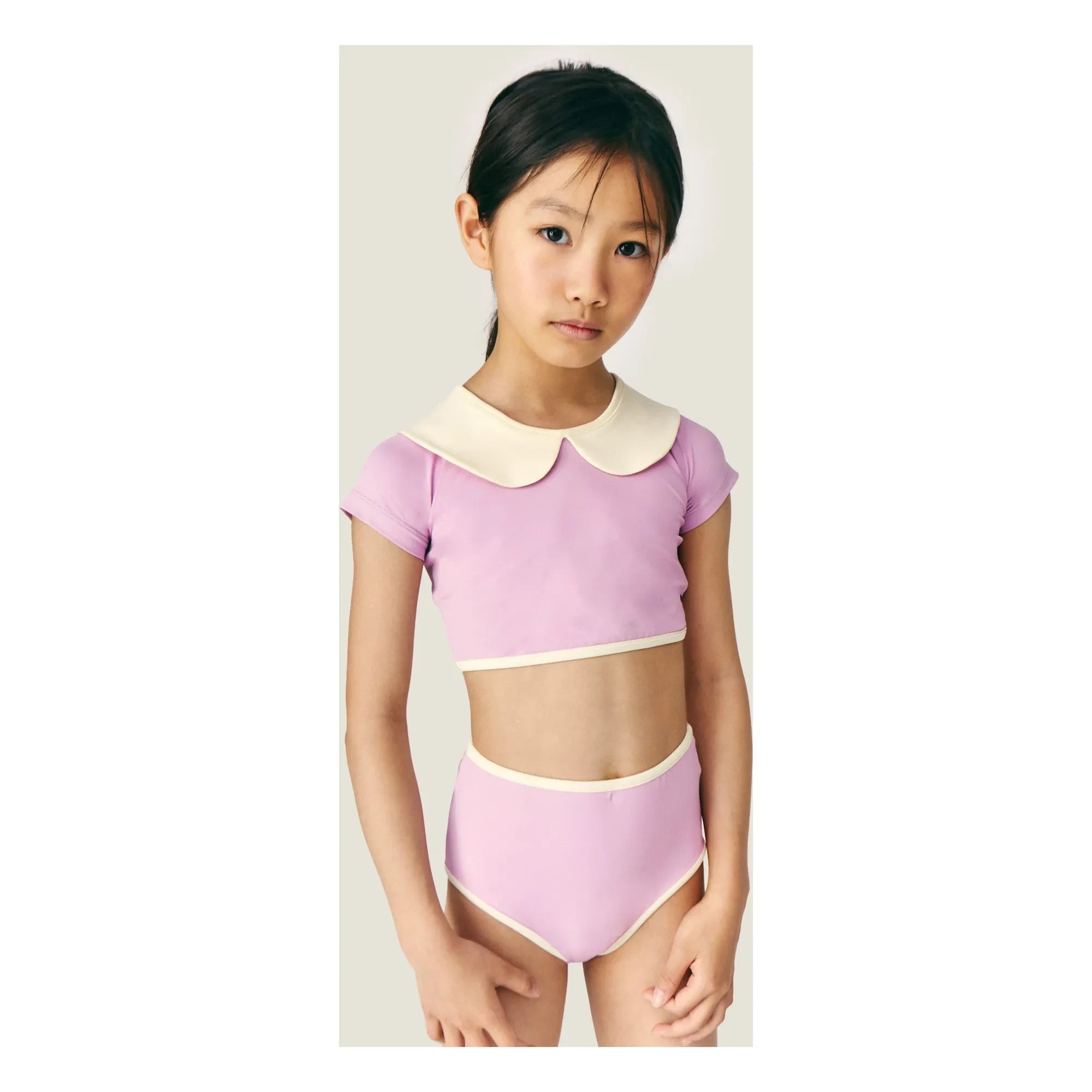 Mipounet - Claudine Collar Swimsuit Vera | Pink