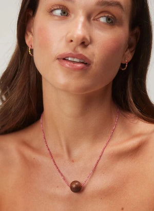Anni Lu - Pink Mood Necklace | Hibiscus