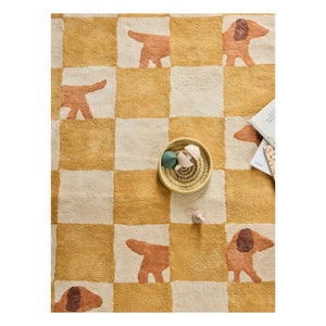Bleuu-studio - Walter Damier Rug | Mustard
