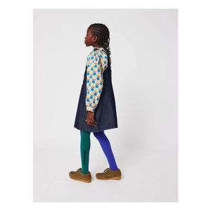 Bobo Choses - Organic Cotton Jean Romper Dress | Navy