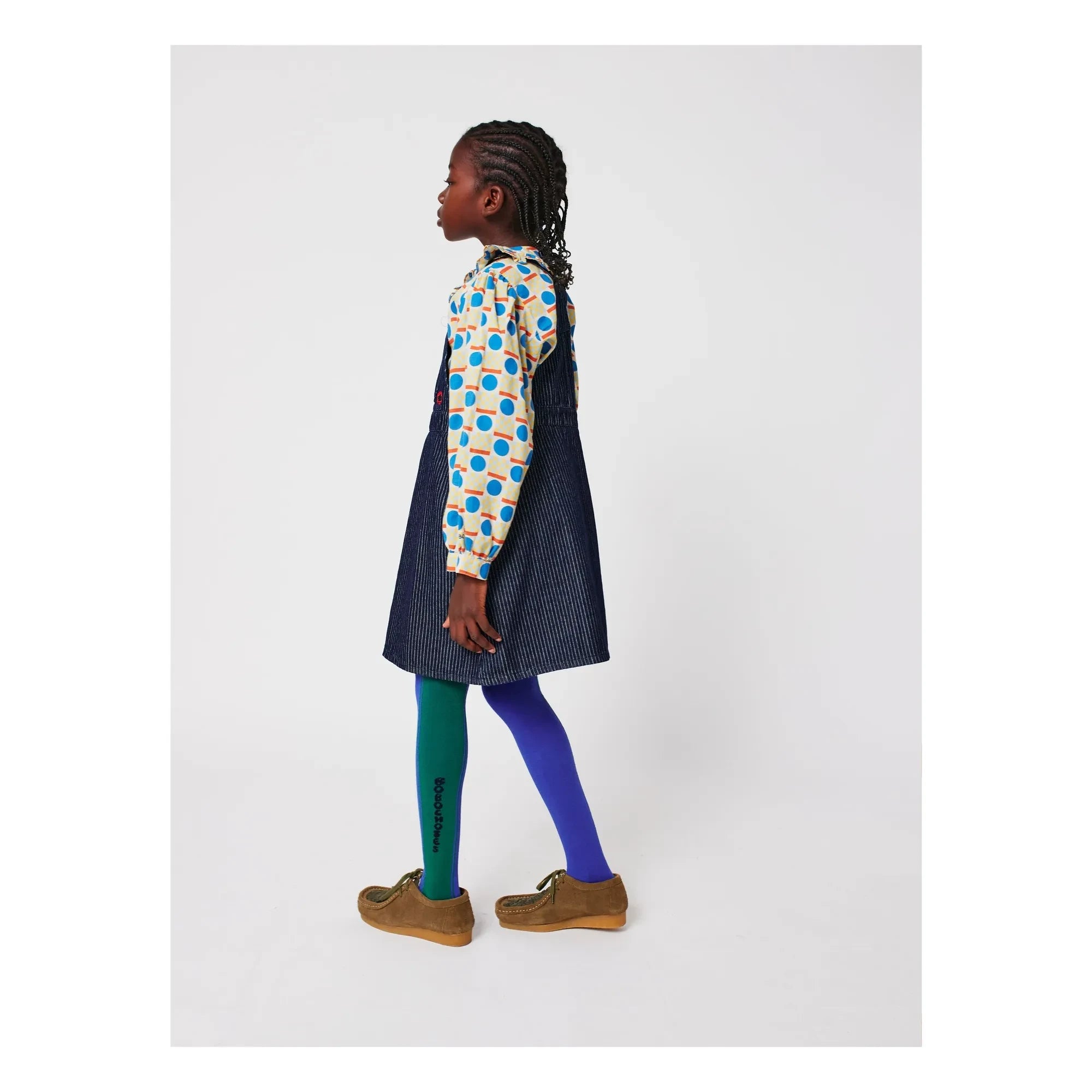 Bobo Choses - Organic Cotton Jean Romper Dress | Navy