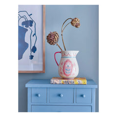 Bloomingville - Stoneware Pitcher Odina | Powder Pink