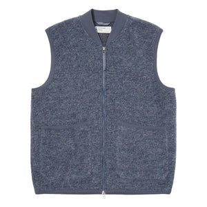 Universal Works - Sleeveless Zip-up Vest | Steel
