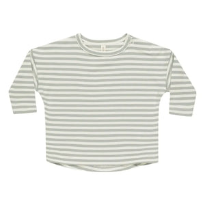 Quincy Mae - Bisiklet yaka T-shirt | Kırık beyaz