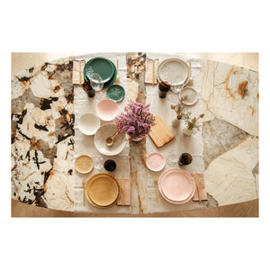 Maison Vessel - Blanca Kroşe Dantel Tabaklar - 2'li Set | Soluk Pembe