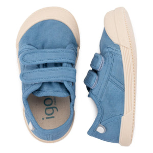 Igor - Lona Double Striped Sneakers | Azure Blue