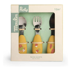 Moulin Roty - Cutlery Set - Trois petits lapins
