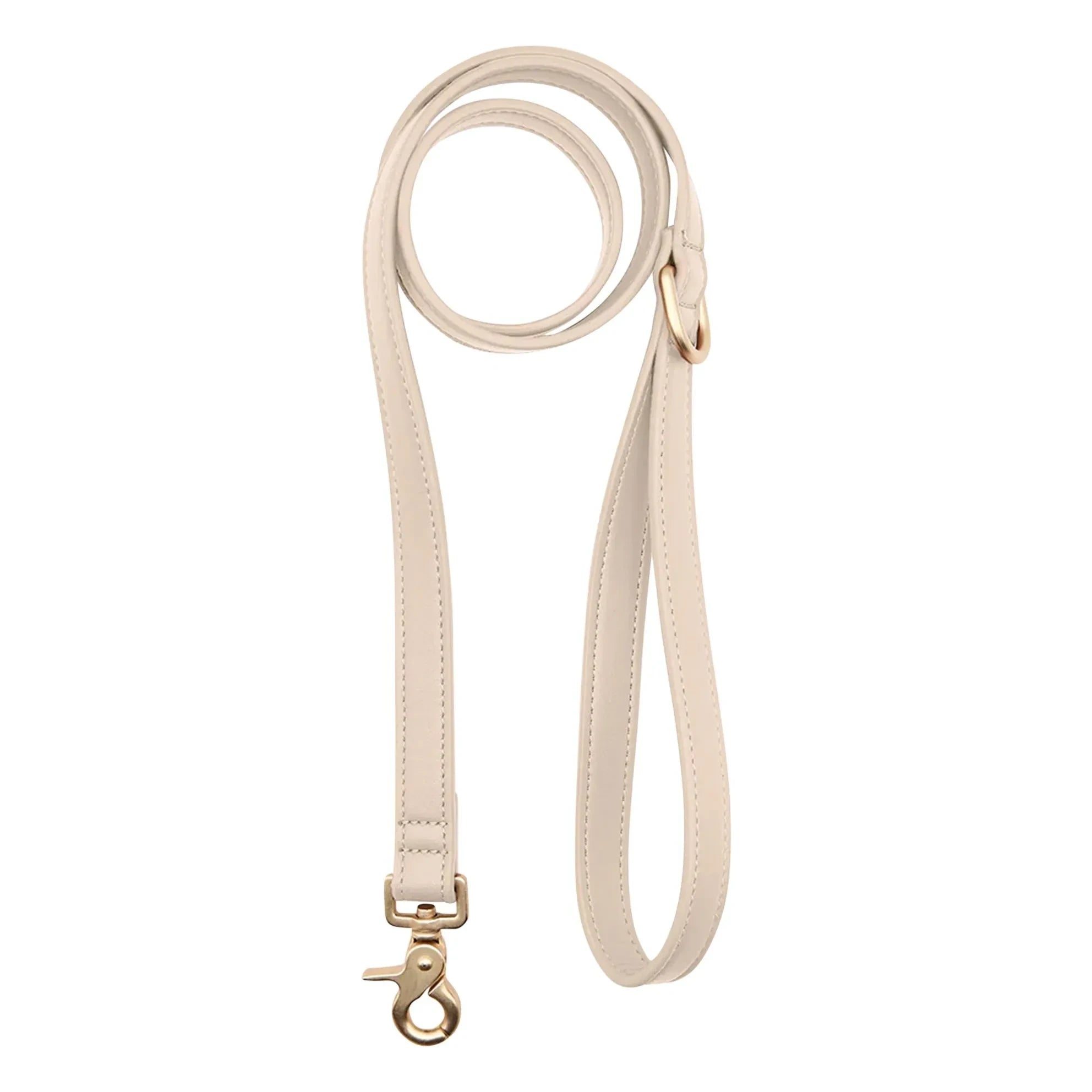 Cafide - Vegan Leather Dog Collar | Beige