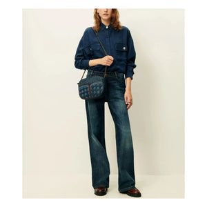 Sessùn - Divinou Örgü Denim Çanta | Mavi