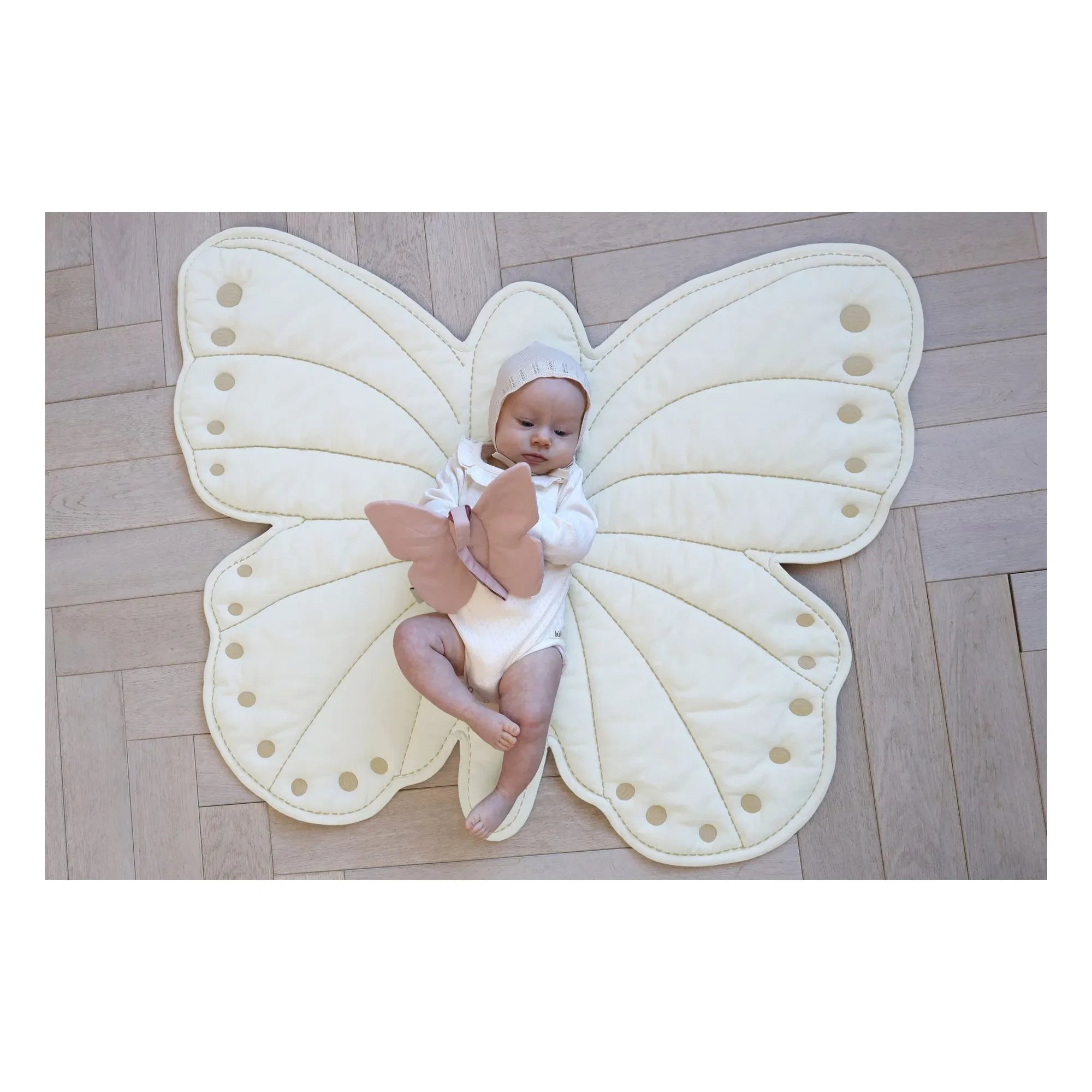 Cam Cam - Papillon Play Mat | Ecru