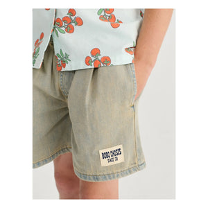 Bobo Choses - Soluk Bobo Choses Denim Şort | Mavi