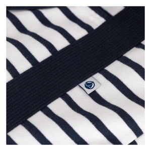 Petit Bateau - Organik Pamuklu Çizgili Hamile Çantası | Lacivert