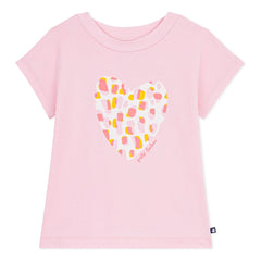 Petit Bateau - Organic Cotton Heart T-shirt | Pink
