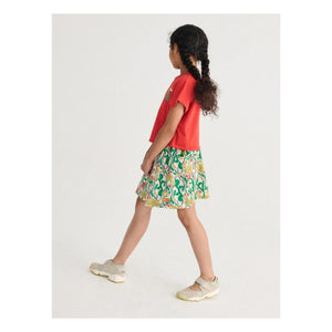 Bobo Choses - Organic Cotton Floral Pattern Skirt | White