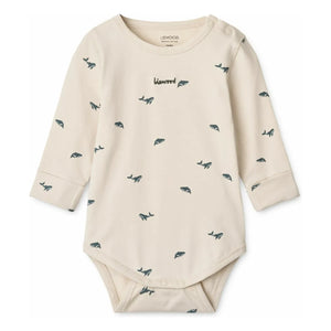 Liewood - 2-Pack Yanni Whale Bodies Organic Cotton | Ecru