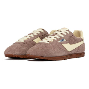 Autry - Windspin Low Two-Tone Suede and Leather Sneakers | Powder Pink