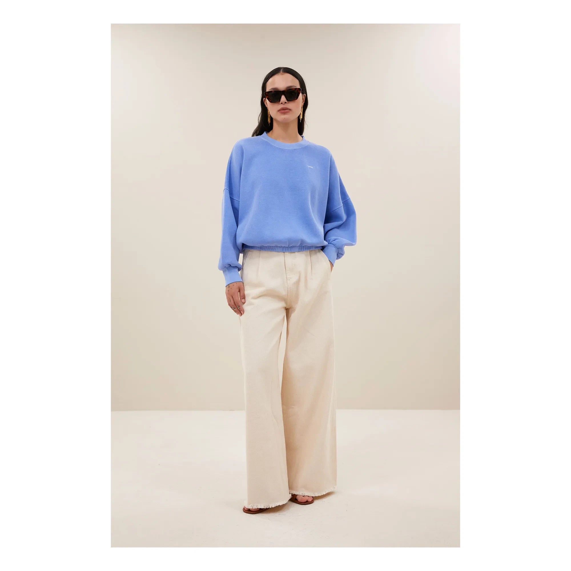 By Bar - Malyn Organic Cotton Sweatshirt | Blue