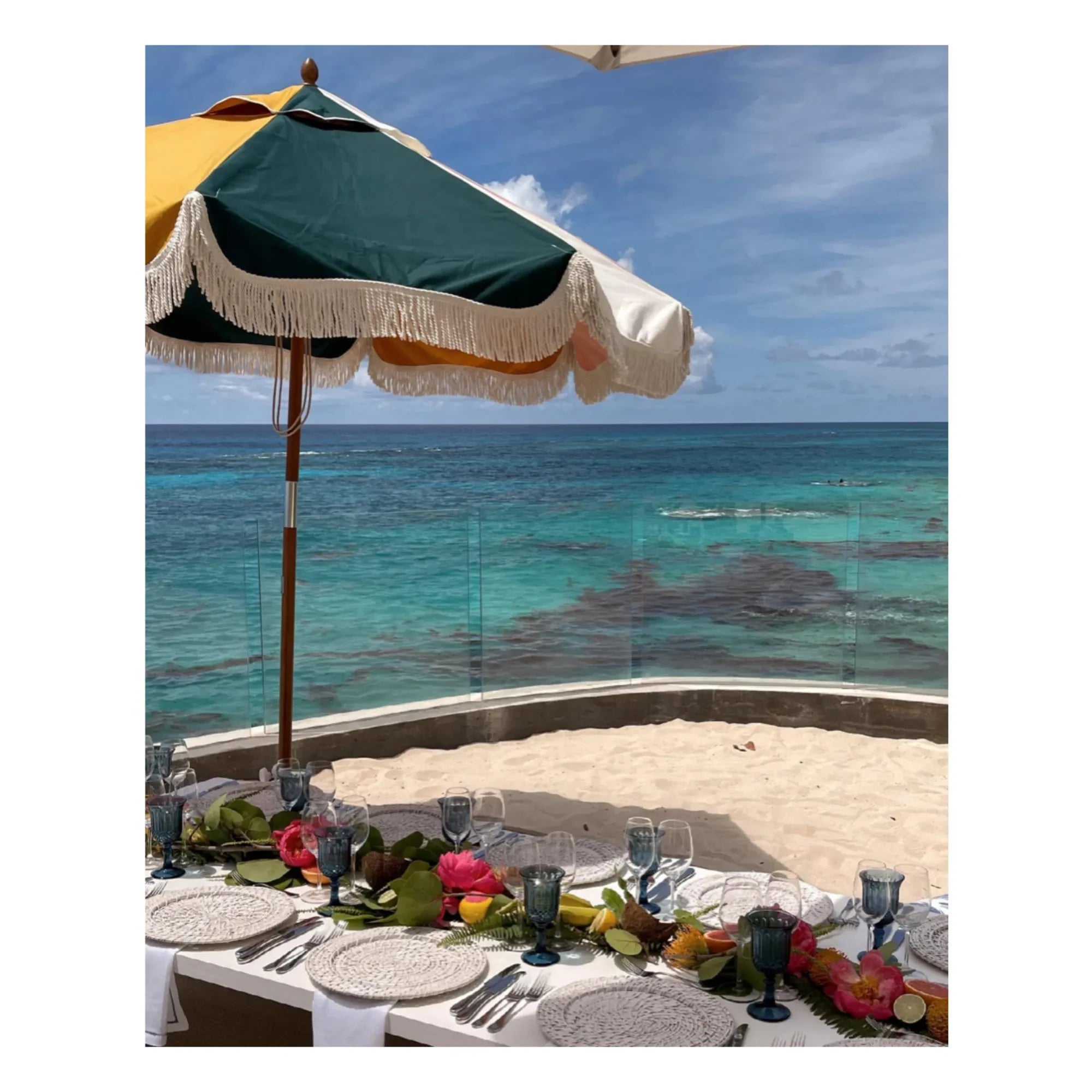 Business & Pleasure Co. - Fringed Market Umbrella