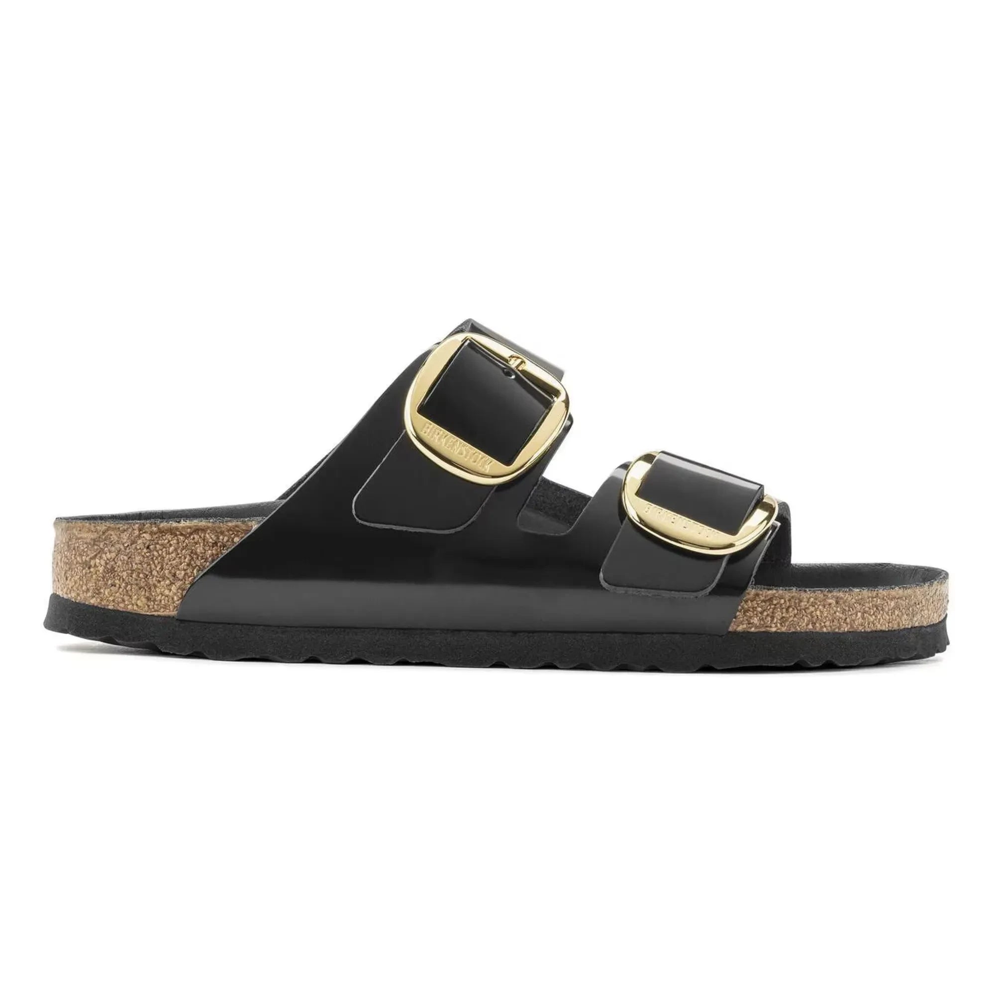 BIRKENSTOCK - Arizona Big Buckle Rugan Deri Sandalet | Siyah