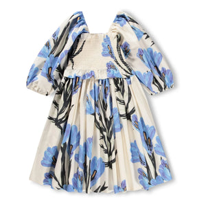 Molo - Chipie Organic Cotton Floral Dress | Ecru