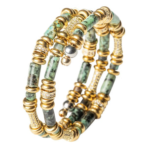 Sigal - Yara Shiny Bracelet | Green