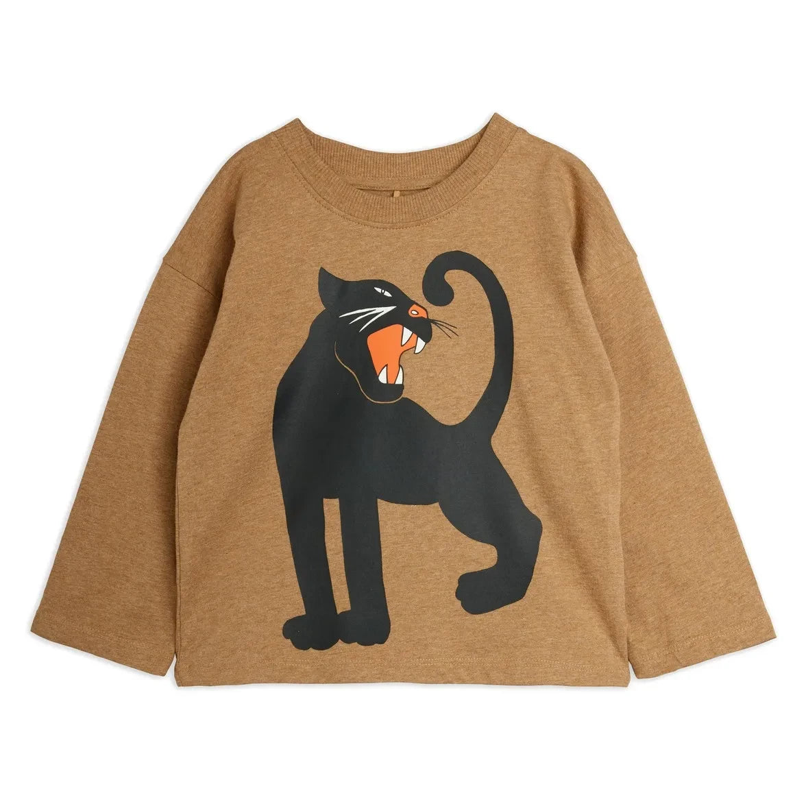 Mini Rodini - Panther organic cotton T-shirt | Brown