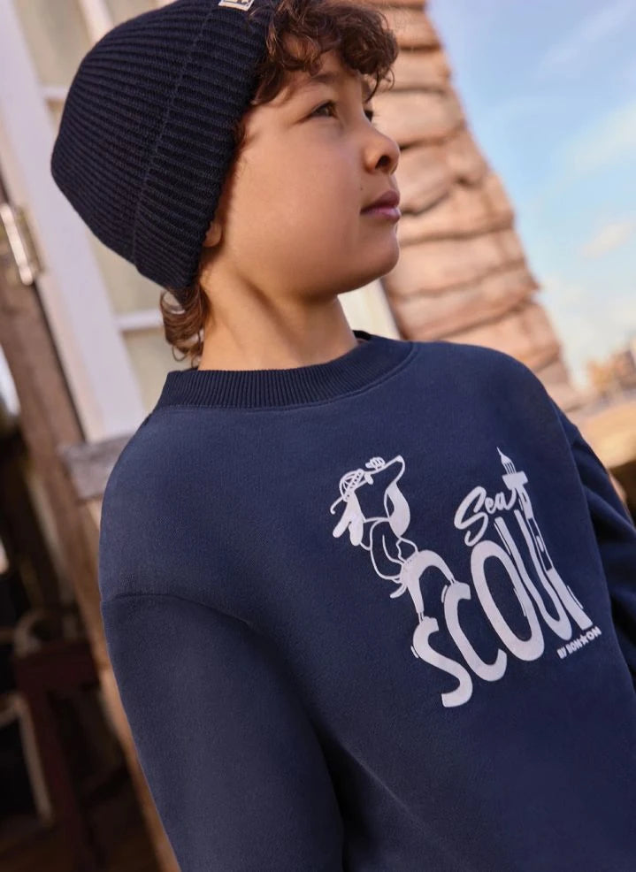 Bonton - Laurel Sea Sweatshirt | Navy