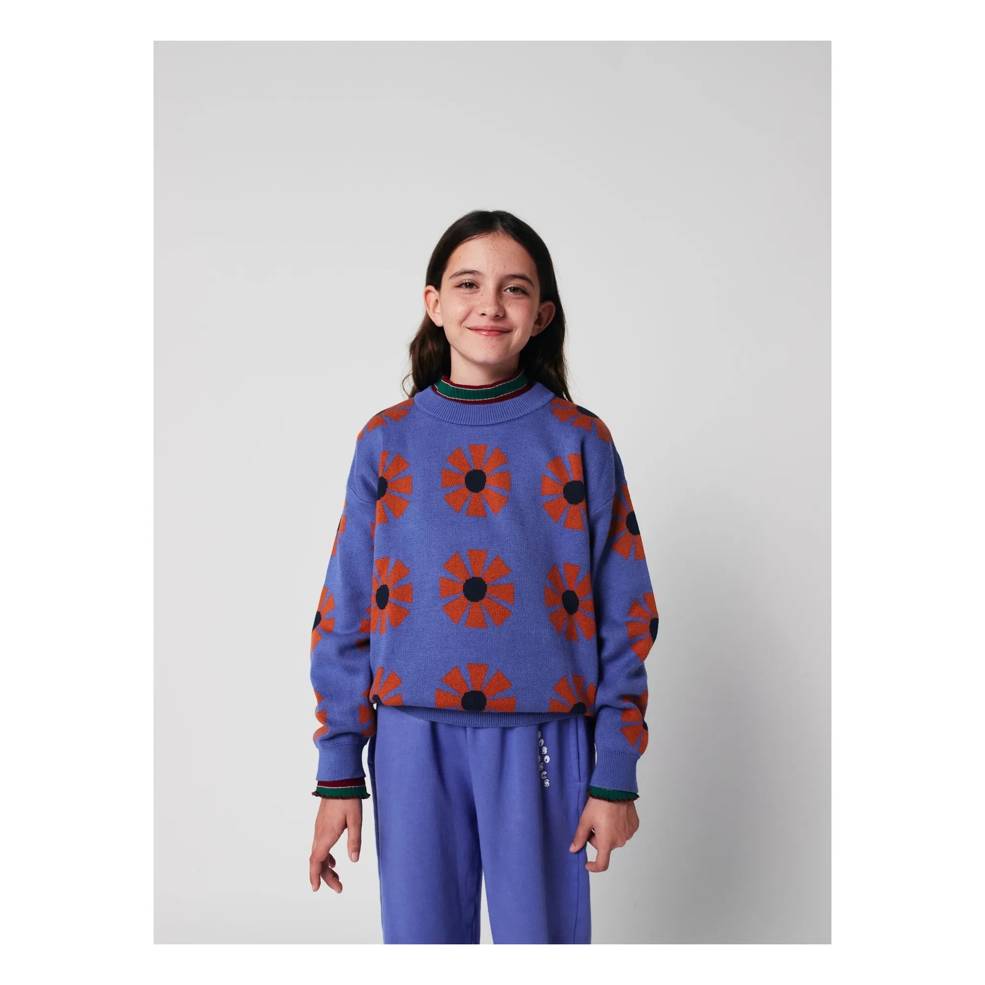 Bobo Choses - Kaleidoscope Organic Cotton Sweater | Purple