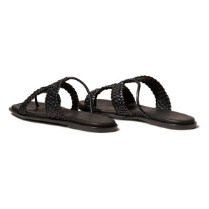 Hereu - Lina Leather Sandals | Black