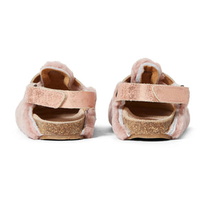 Pèpè - Faux Fur T-Straps | Pale Pink