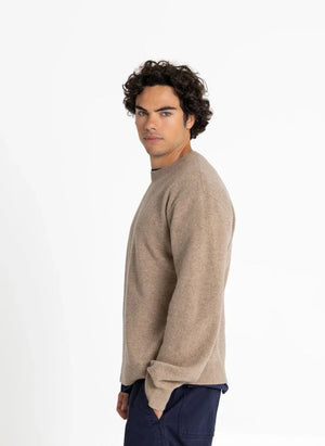 Smallable Man - Mozart Merino Wool Sweater | Taupe Brown