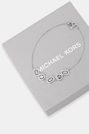 Michael Kors women's silver zirconia bracelet