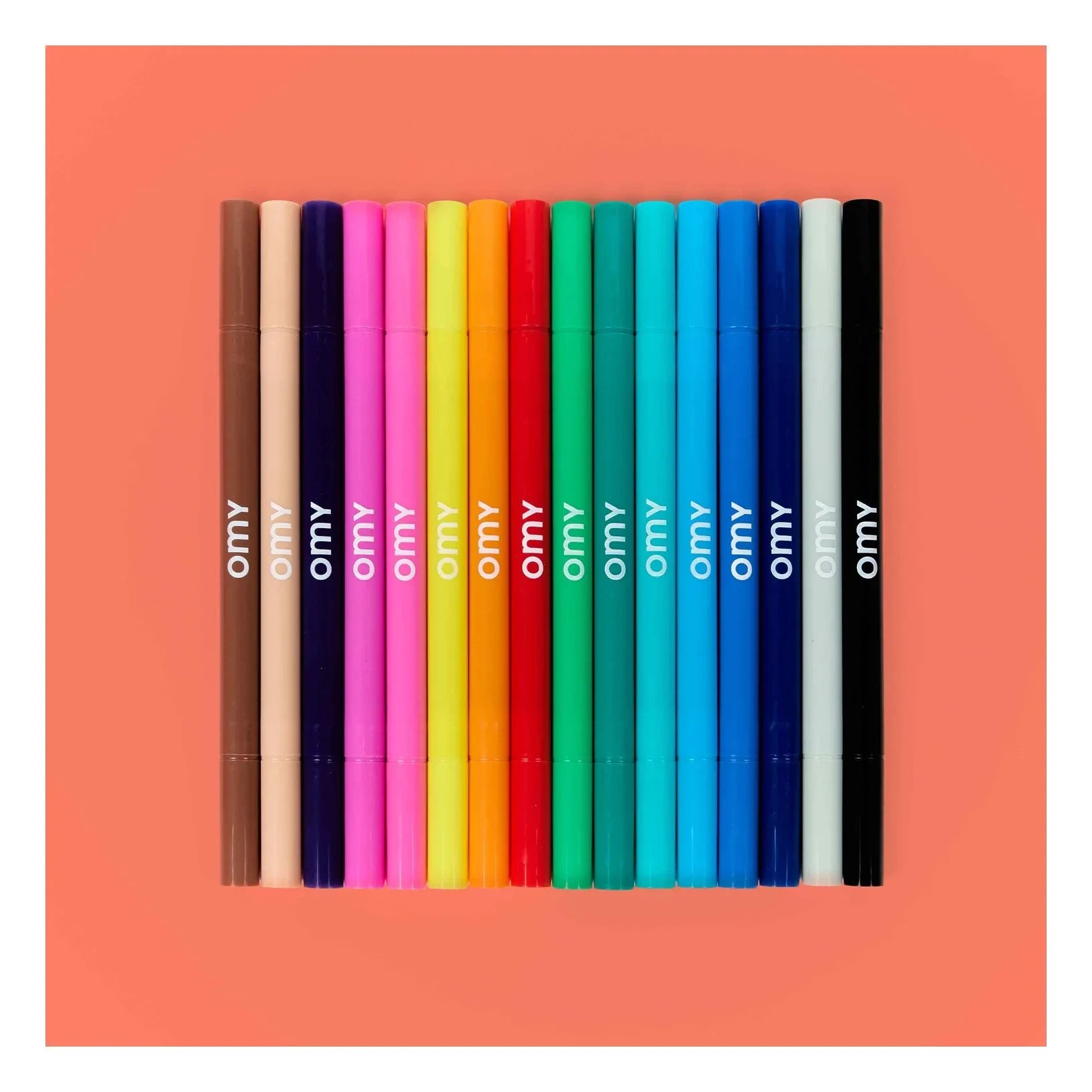Omy - Ultra Washable Felt Markers - Box of 16