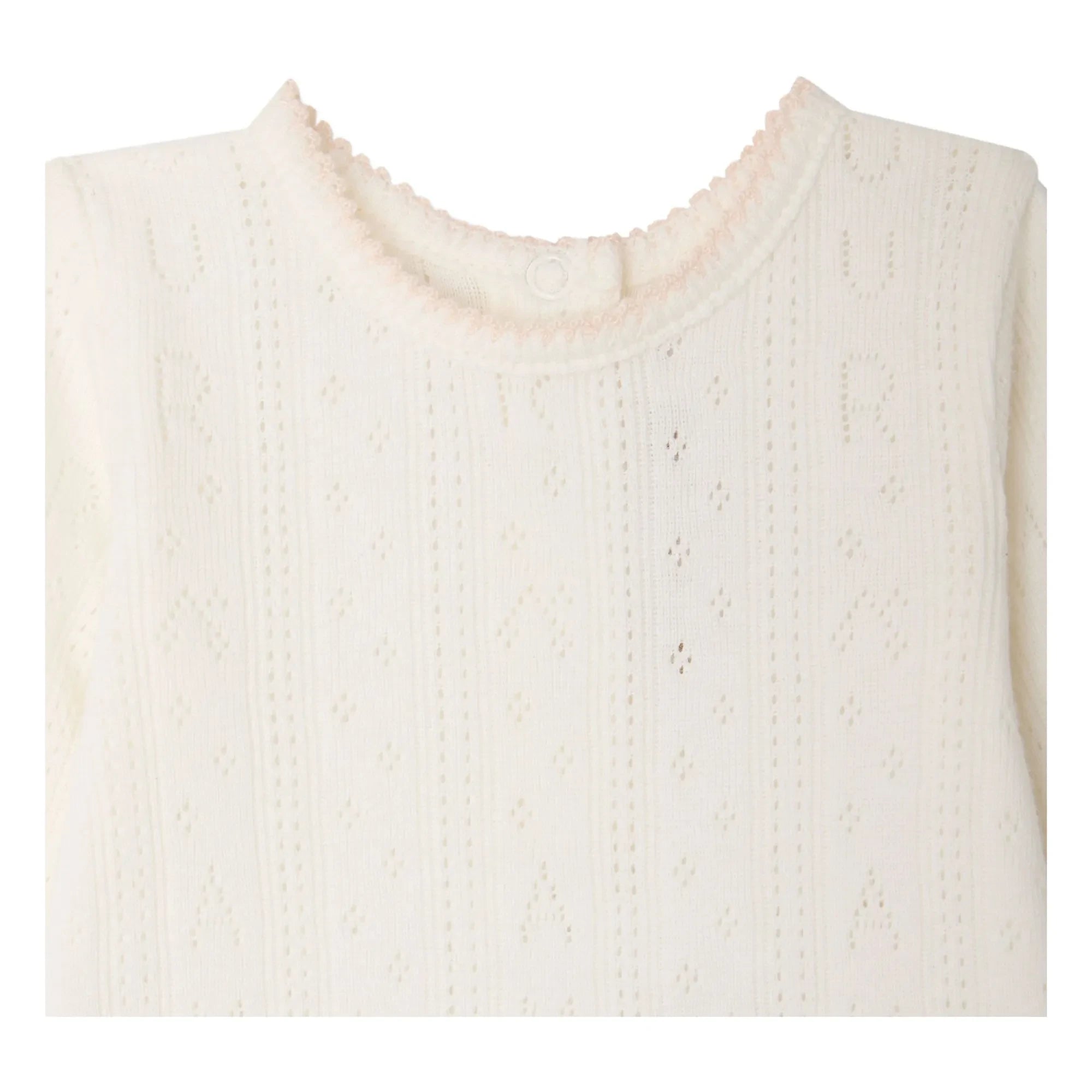 Bonpoint - Leandra Pointelle Organic Cotton T-Shirt and Leggings Set | White