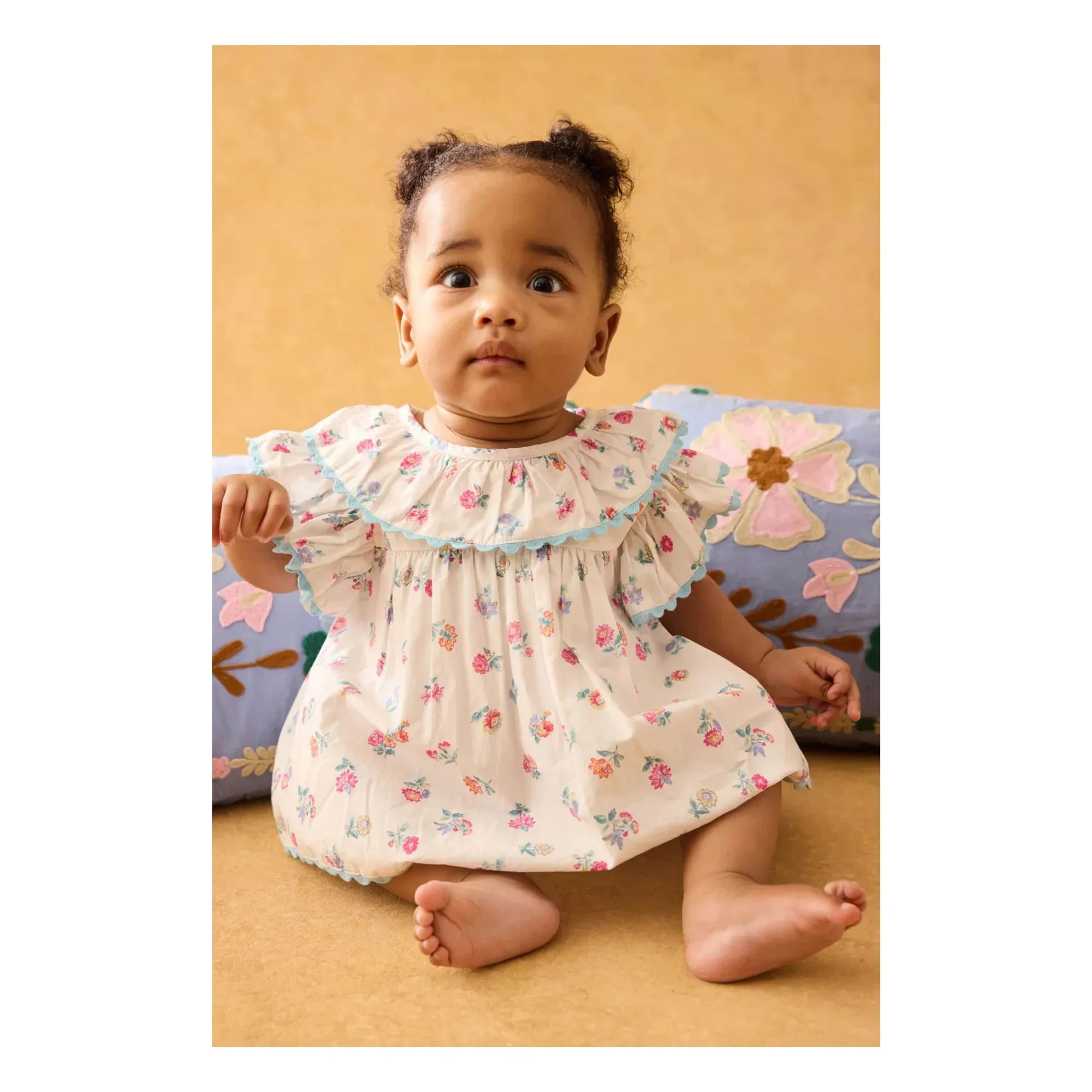 Louise Misha - Anusha Organic Cotton Romper | White