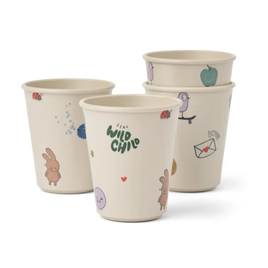 Liewood - Lana Cups - Set of 4 | Tamtam/Sandy