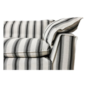 HKliving - Nomad 2-Person Striped Sofa | Chalk