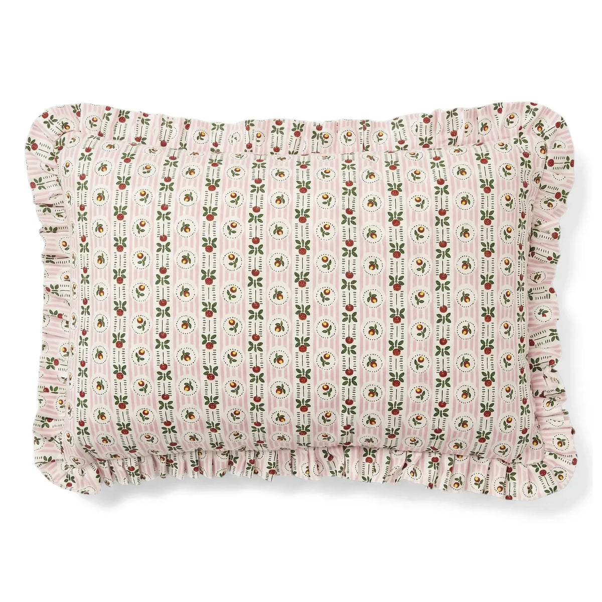 Editions Aimable - Pommette Camille ruffled pillow | Pommette Poplin