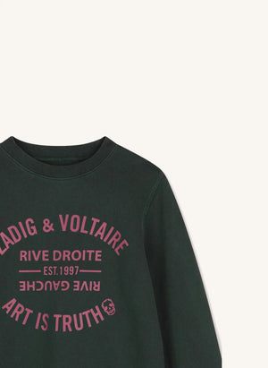 Zadig & Voltaire - Simba Art Is Truth organic cotton sweatshirt | Denim black