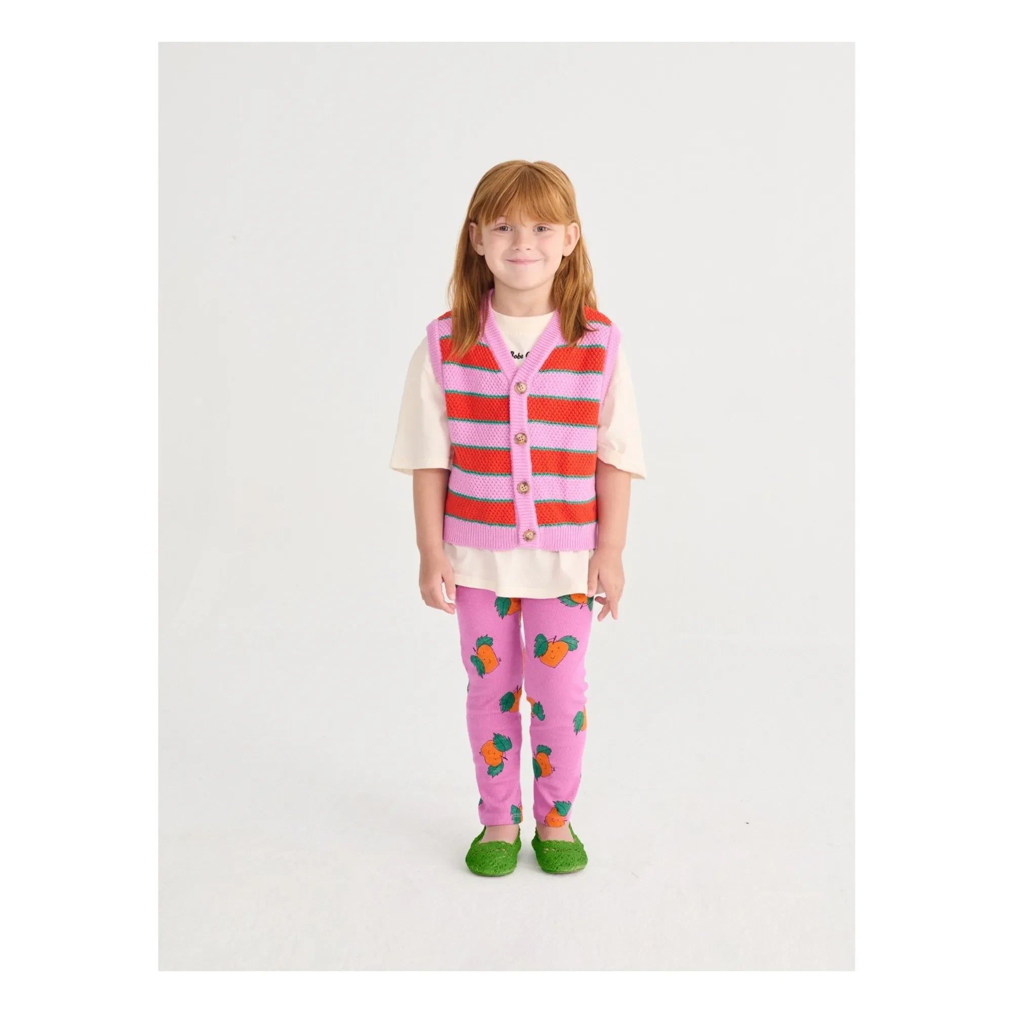 Bobo Choses - Organic Cotton Orange Leggings | Purple