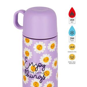 Legami - Thermos and Mug - Hot and Cold - Daisy
