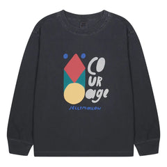 Jelly Mallow - "Courage" T-shirt | Charcoal Gray