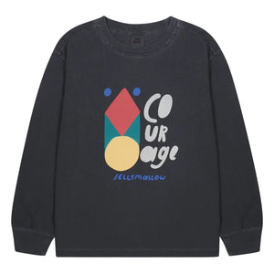 Jelly Mallow - "Courage" T-shirt | Charcoal Gray